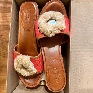 Coach wedge sandals